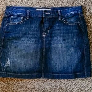 Denim mini skirt